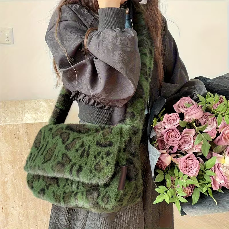 Wildcat Faux Fur Crossbody Bag
