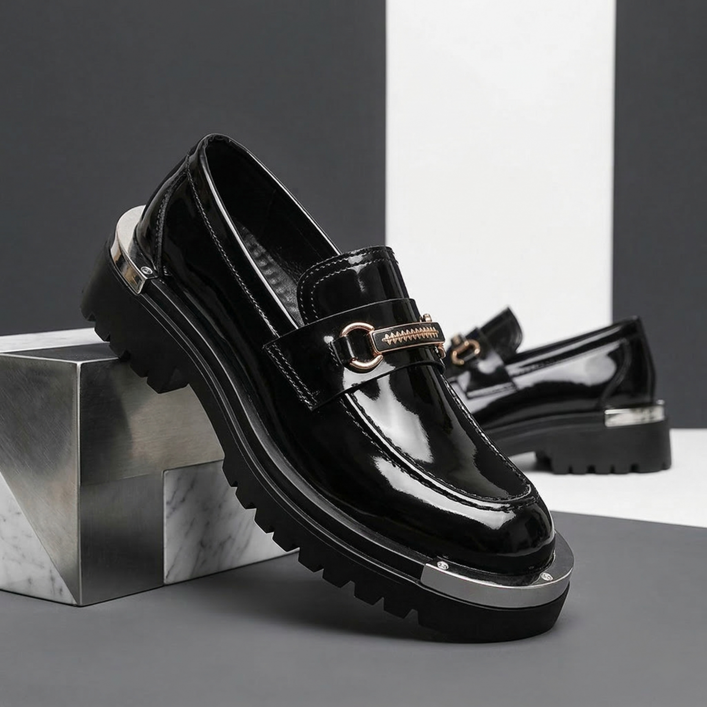 Blanc Monolith Platform Loafer