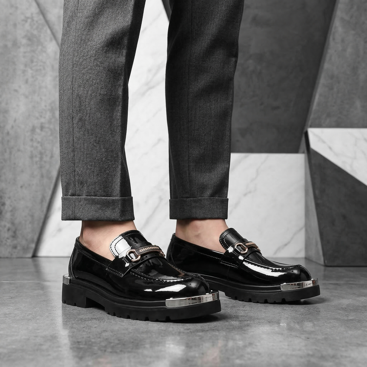 Blanc Monolith Platform Loafer