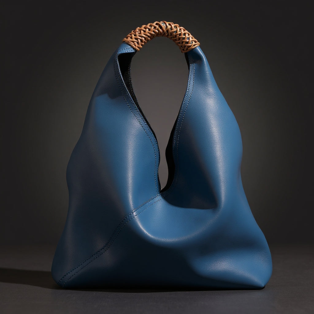 Amber Braided-Handle Slouch Tote