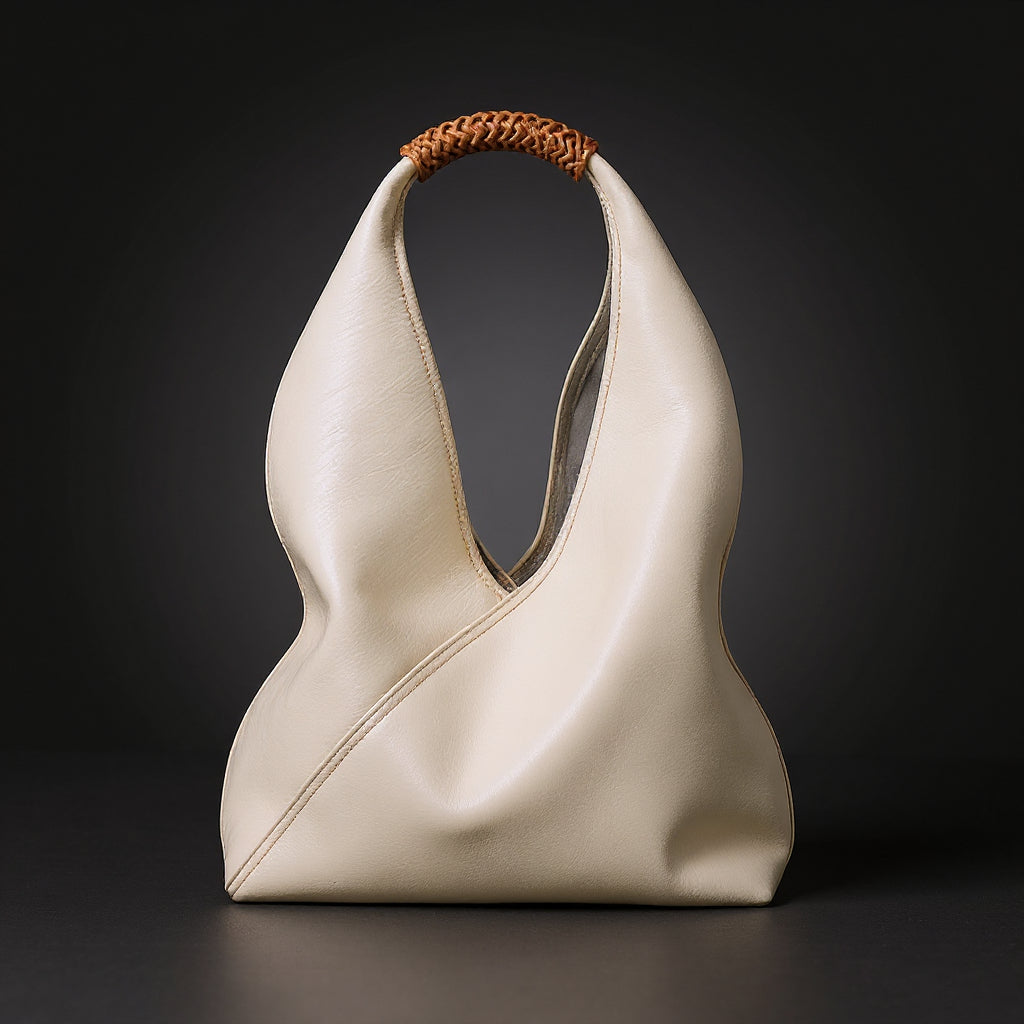 Amber Braided-Handle Slouch Tote