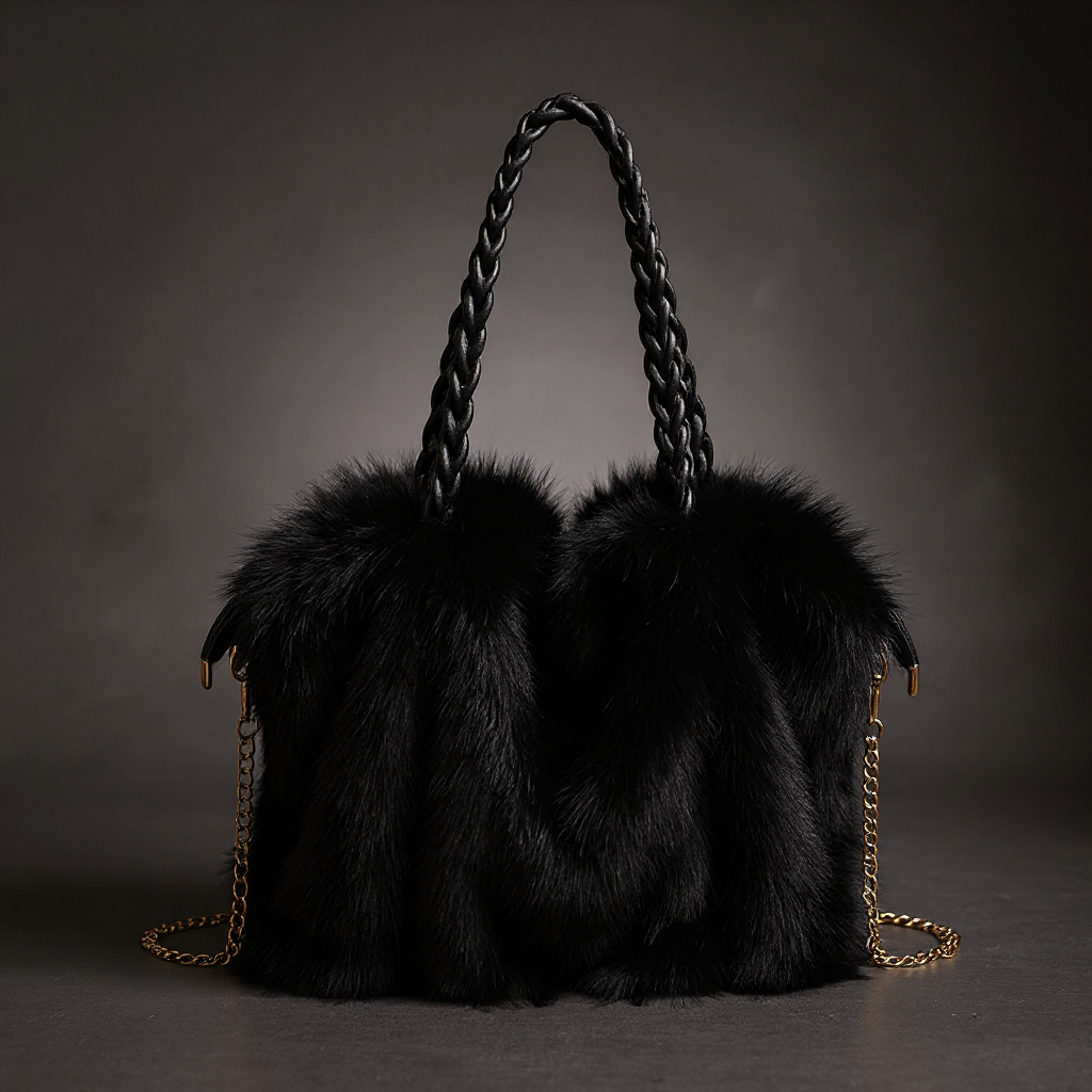 Delphine Faux Fur Tote