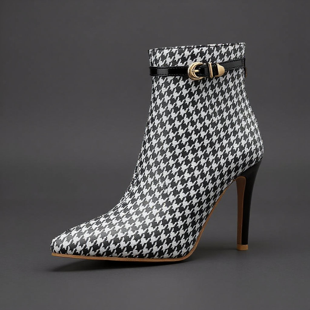 Savile Patterned Heel Boot