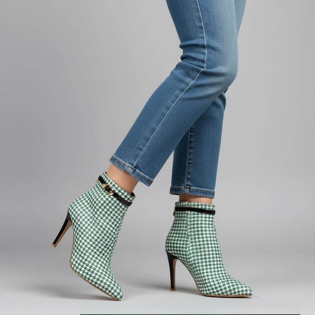Savile Patterned Heel Boot