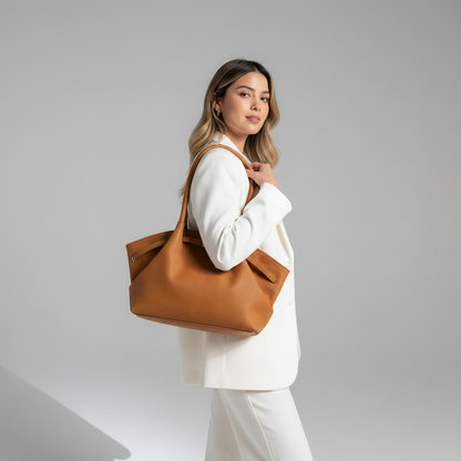 Sculptural Leather Handbag