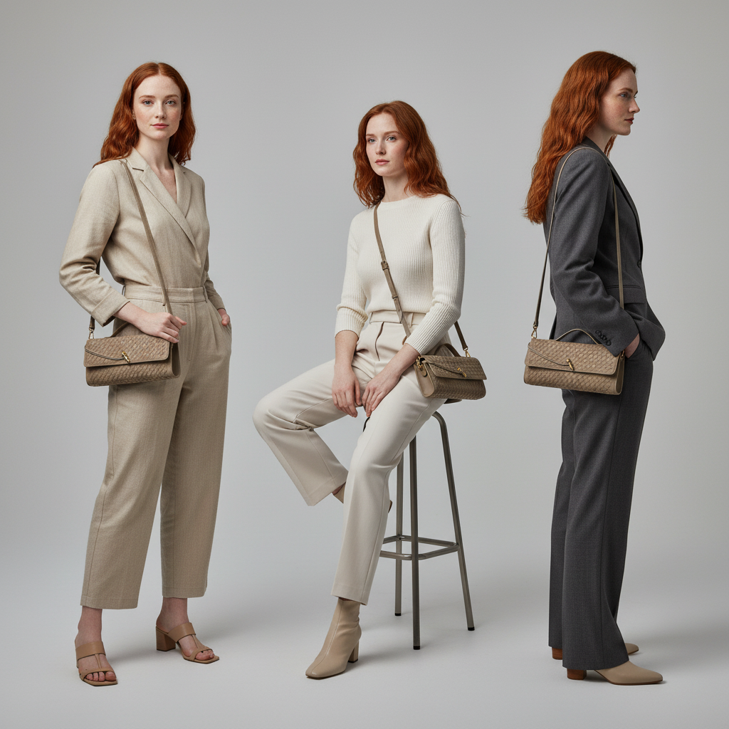 Handwoven Leather Envelope Bag