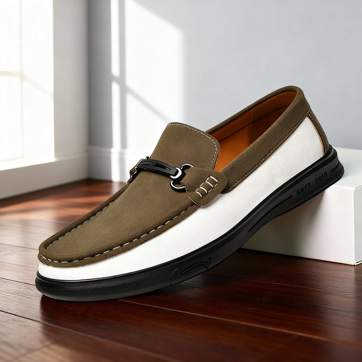 The Modernist Two-Tone Loafers
