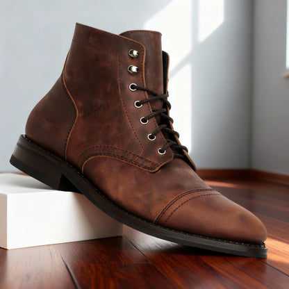 Heritage Cap-Toe Lace-Up Boot