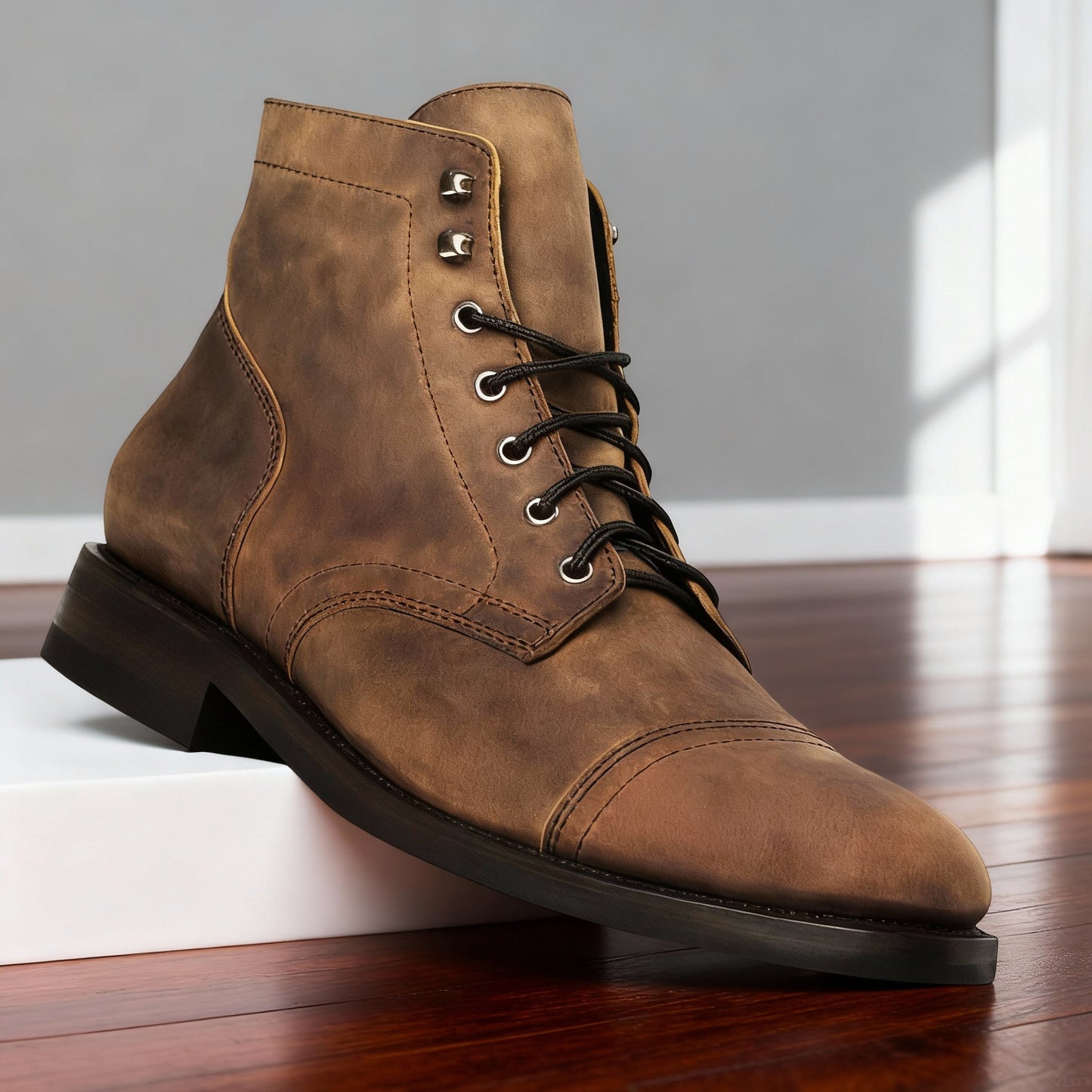 Heritage Cap-Toe Lace-Up Boot