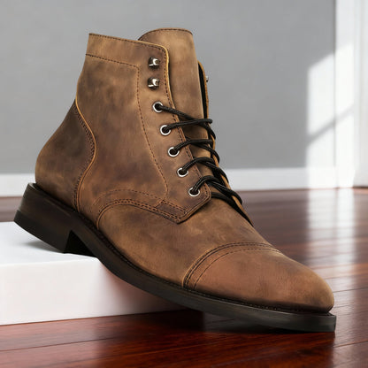Heritage Cap-Toe Lace-Up Boot