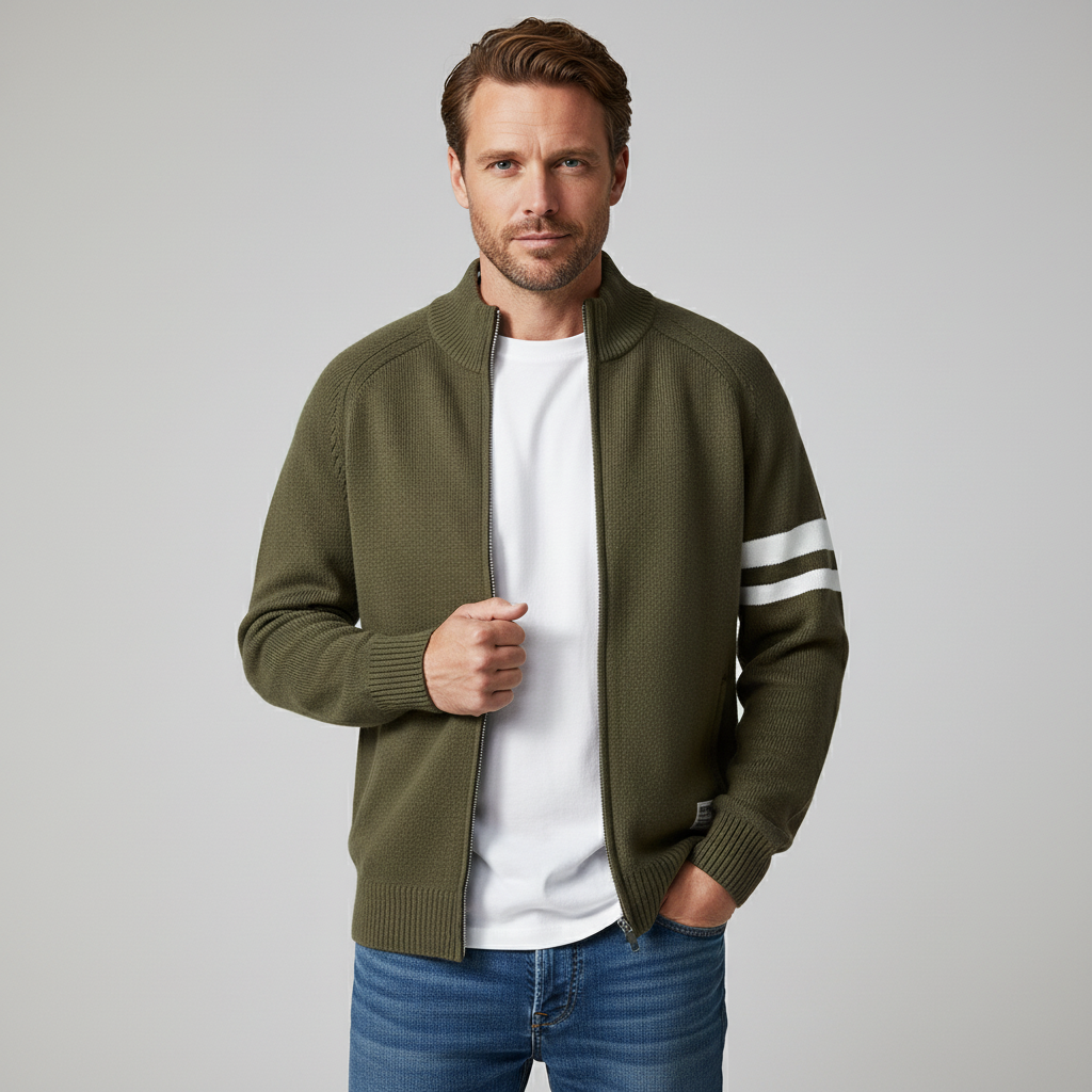 Kingswood Knit Zip Sweater
