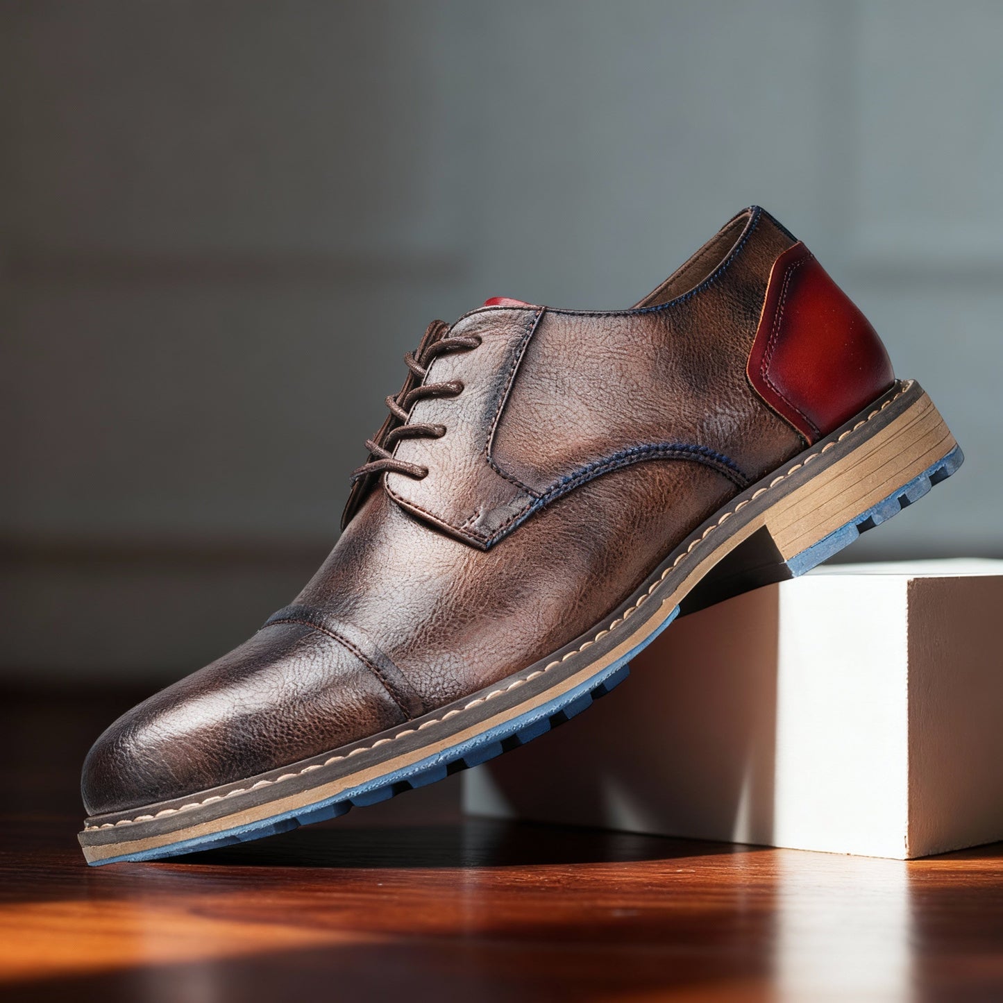 Signature Dress Shoe with Textured Leather Finish