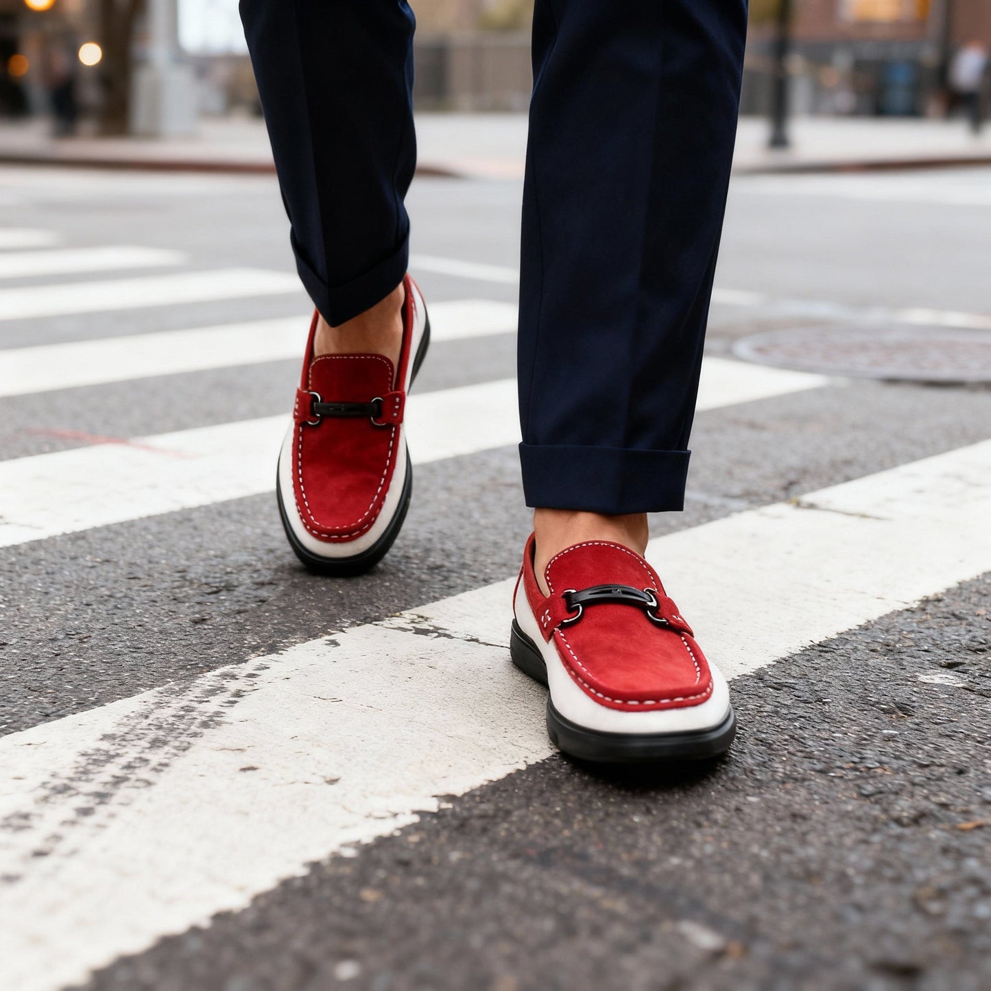 The Modernist Two-Tone Loafers