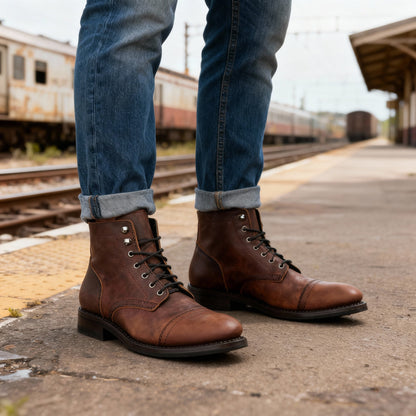 Heritage Cap-Toe Lace-Up Boot