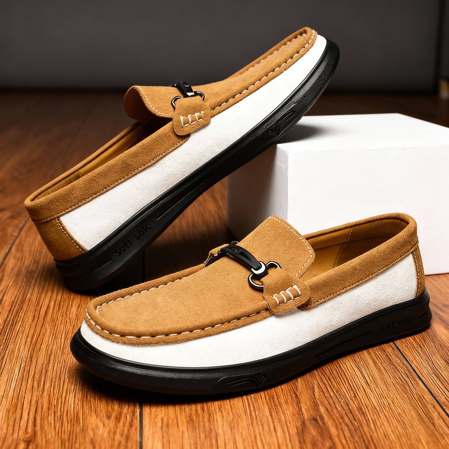The Modernist Two-Tone Loafers