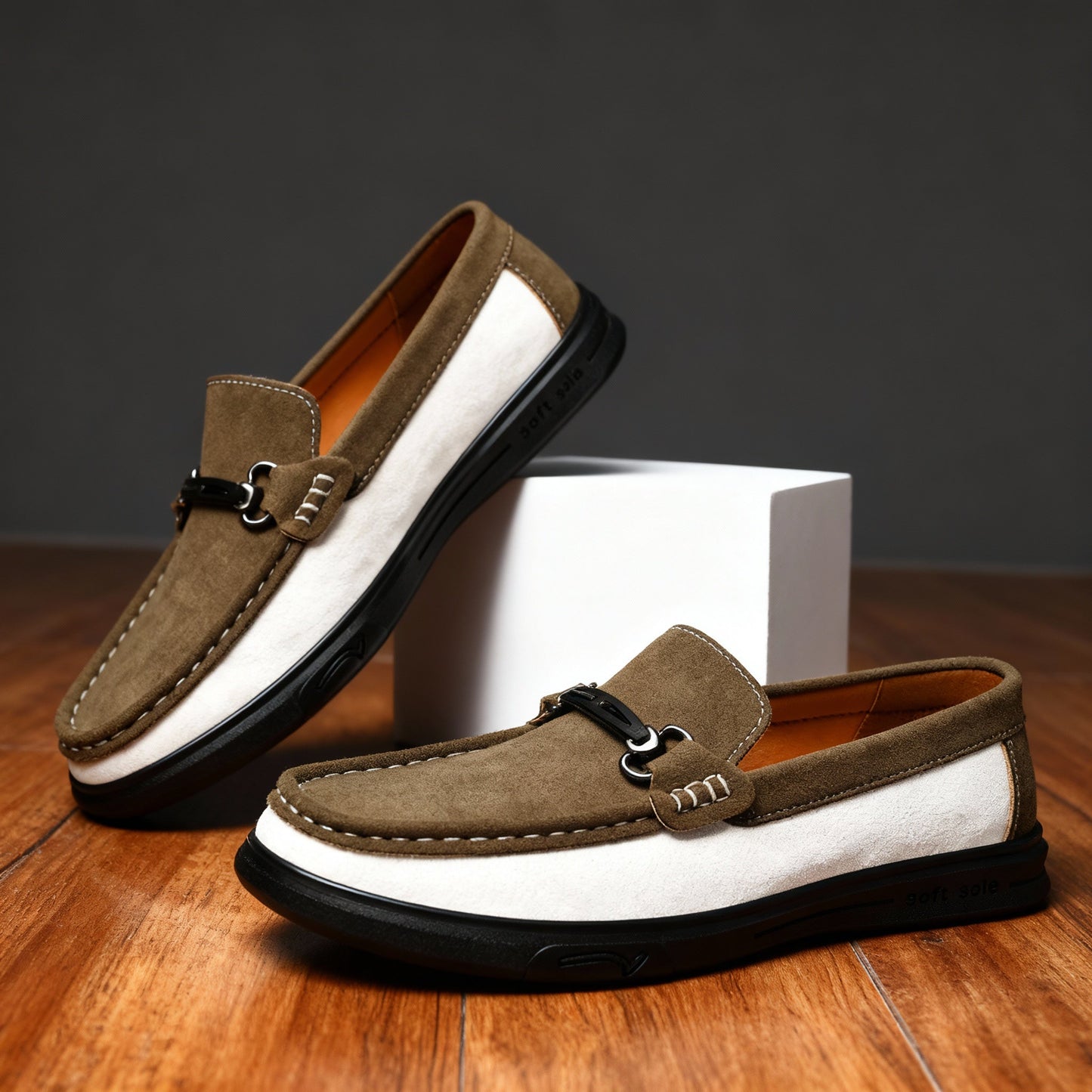 The Modernist Two-Tone Loafers