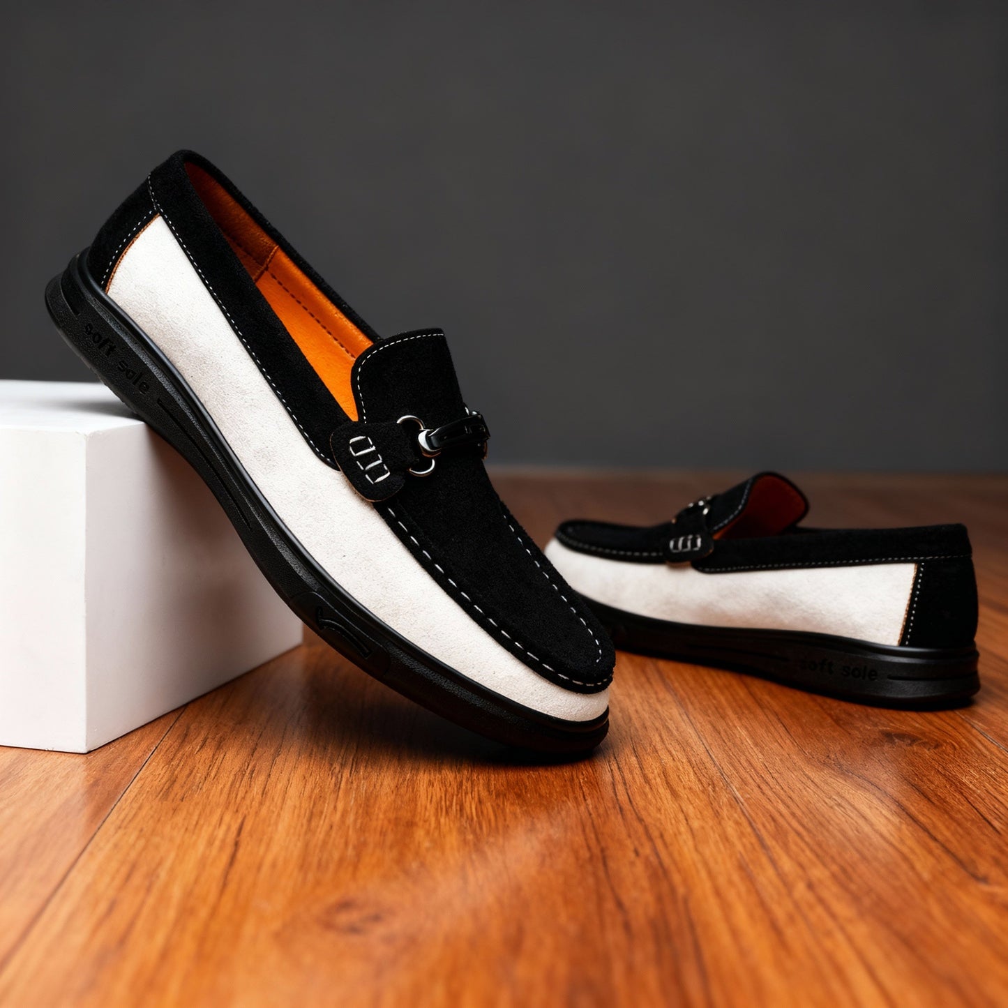 The Modernist Two-Tone Loafers