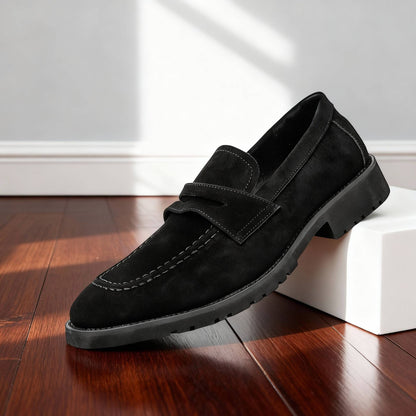 Classic Leather Slip-On with Saddle Strap