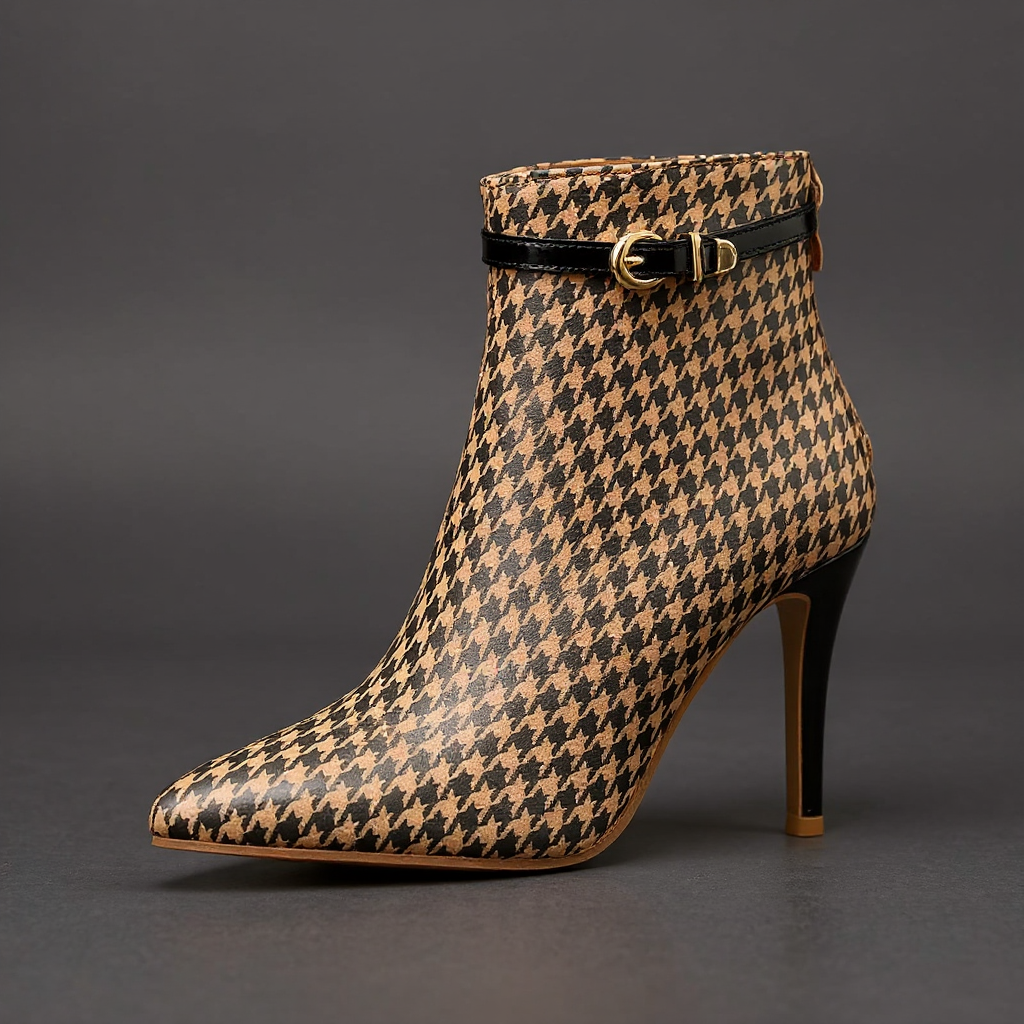 Savile Patterned Heel Boot