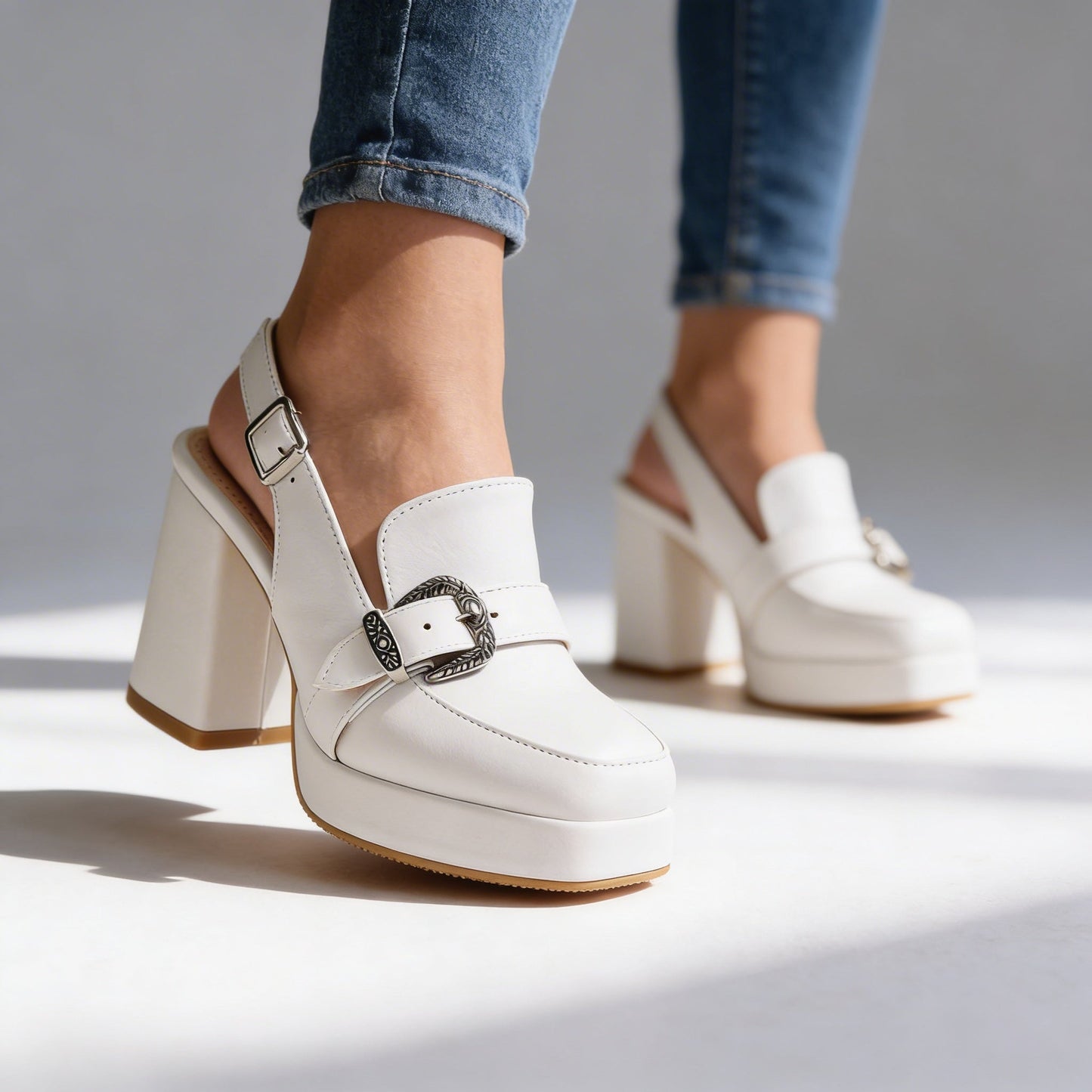 Le Cavalier Slingback Loafer Heels