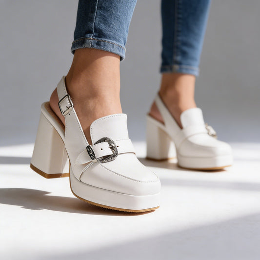 Le Cavalier Slingback Loafer Heels