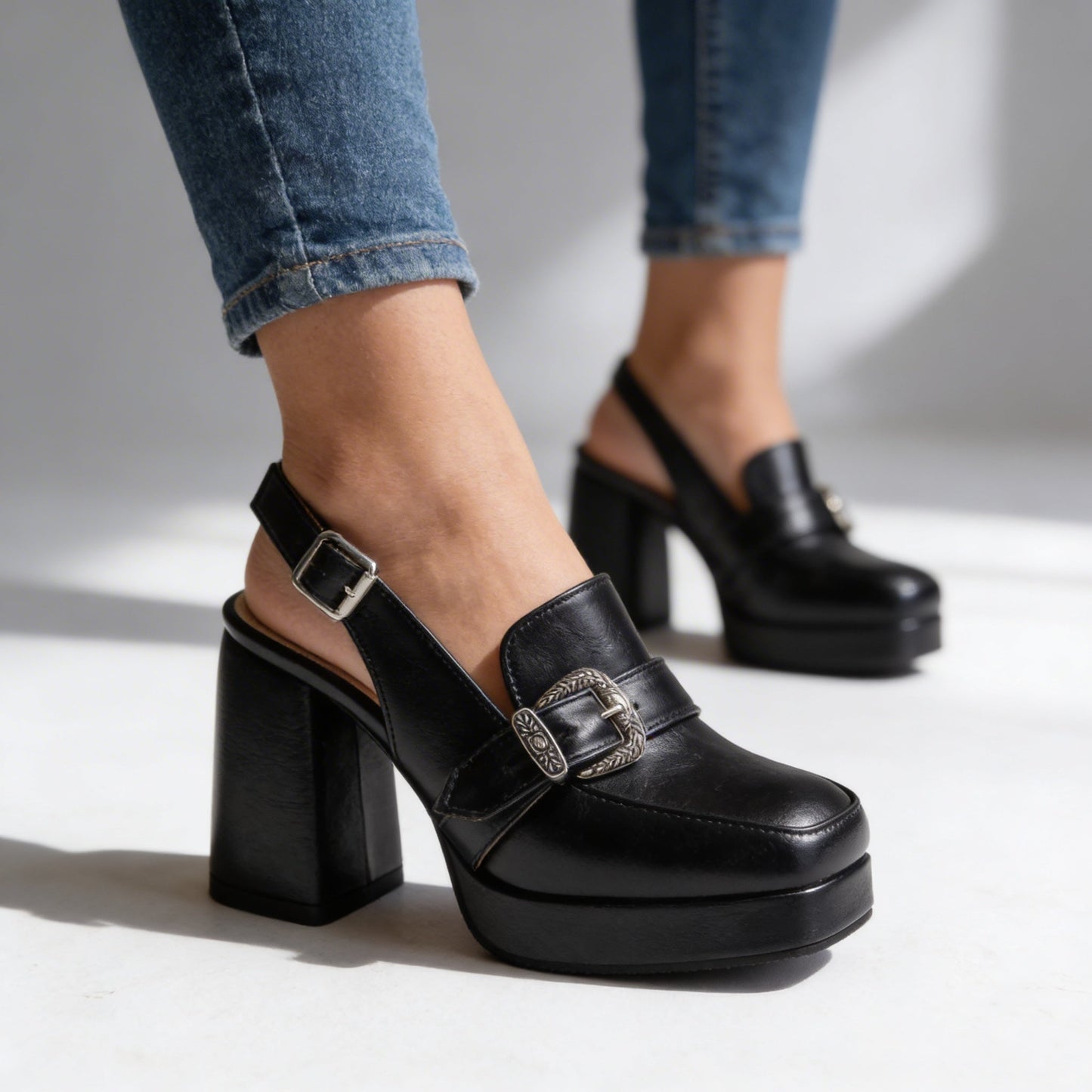 Le Cavalier Slingback Loafer Heels