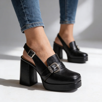 Le Cavalier Slingback Loafer Heels