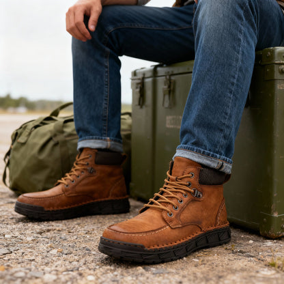 Trailmaster Leather Moc-Toe Boots