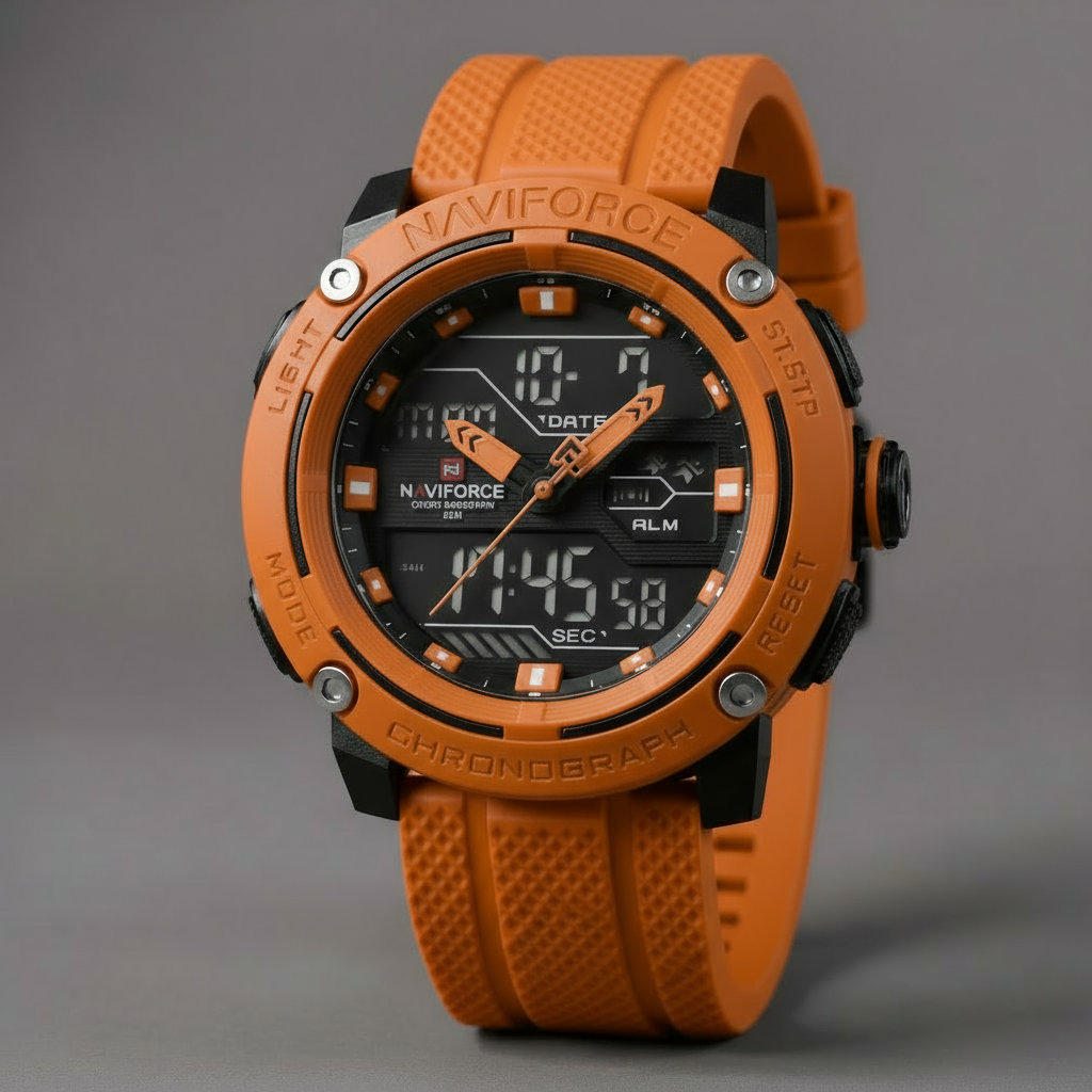 The Apex Chronograph – Dual-Display Sports Timepiece