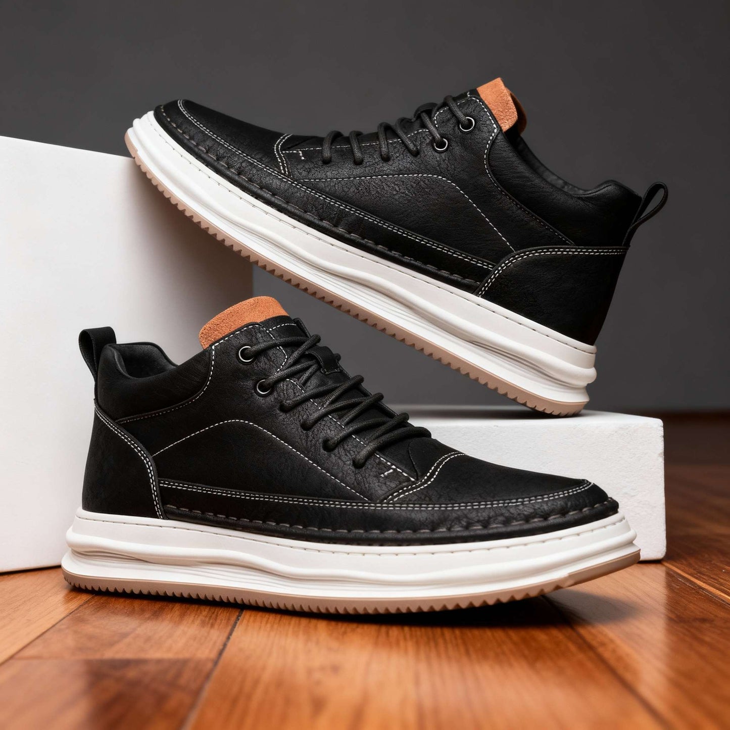 Nubuck Terracotta-Tab Trainer