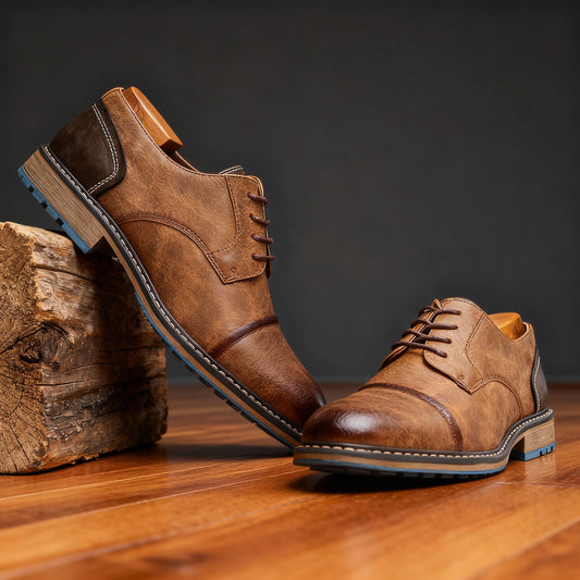 Signature Dress Shoe with Textured Leather Finish