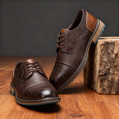 Signature Dress Shoe with Textured Leather Finish