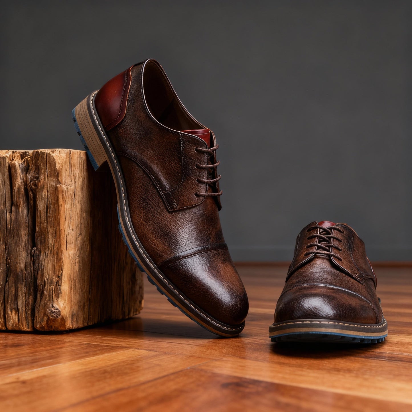 Signature Dress Shoe with Textured Leather Finish
