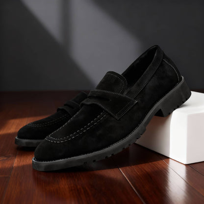 Classic Leather Slip-On with Saddle Strap