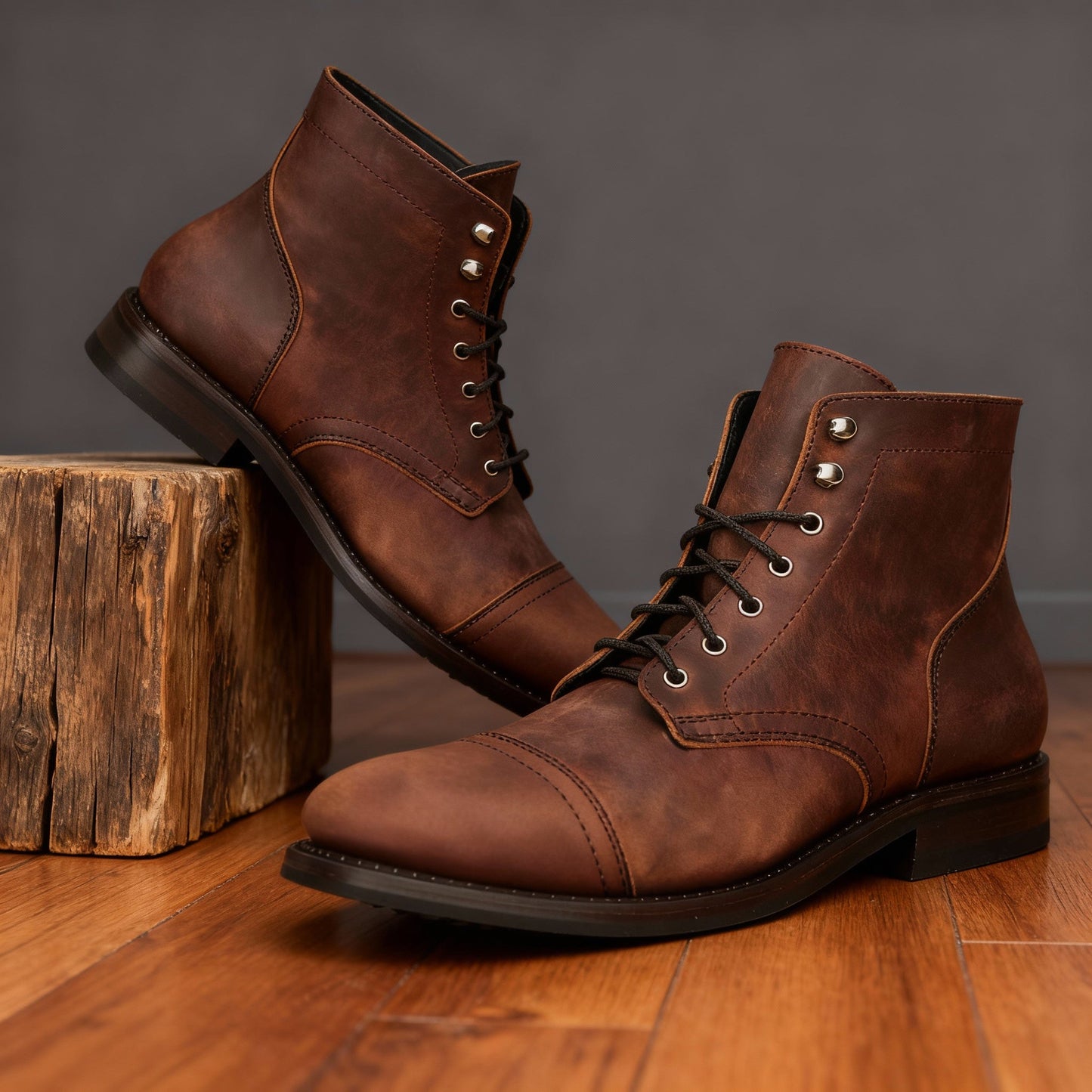 Heritage Cap-Toe Lace-Up Boot