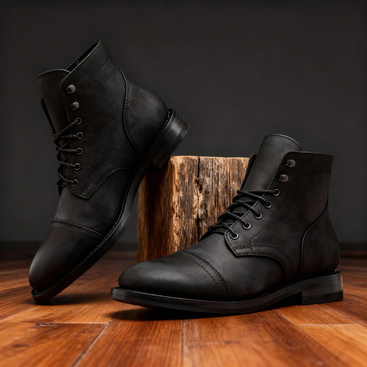 Heritage Cap-Toe Lace-Up Boot