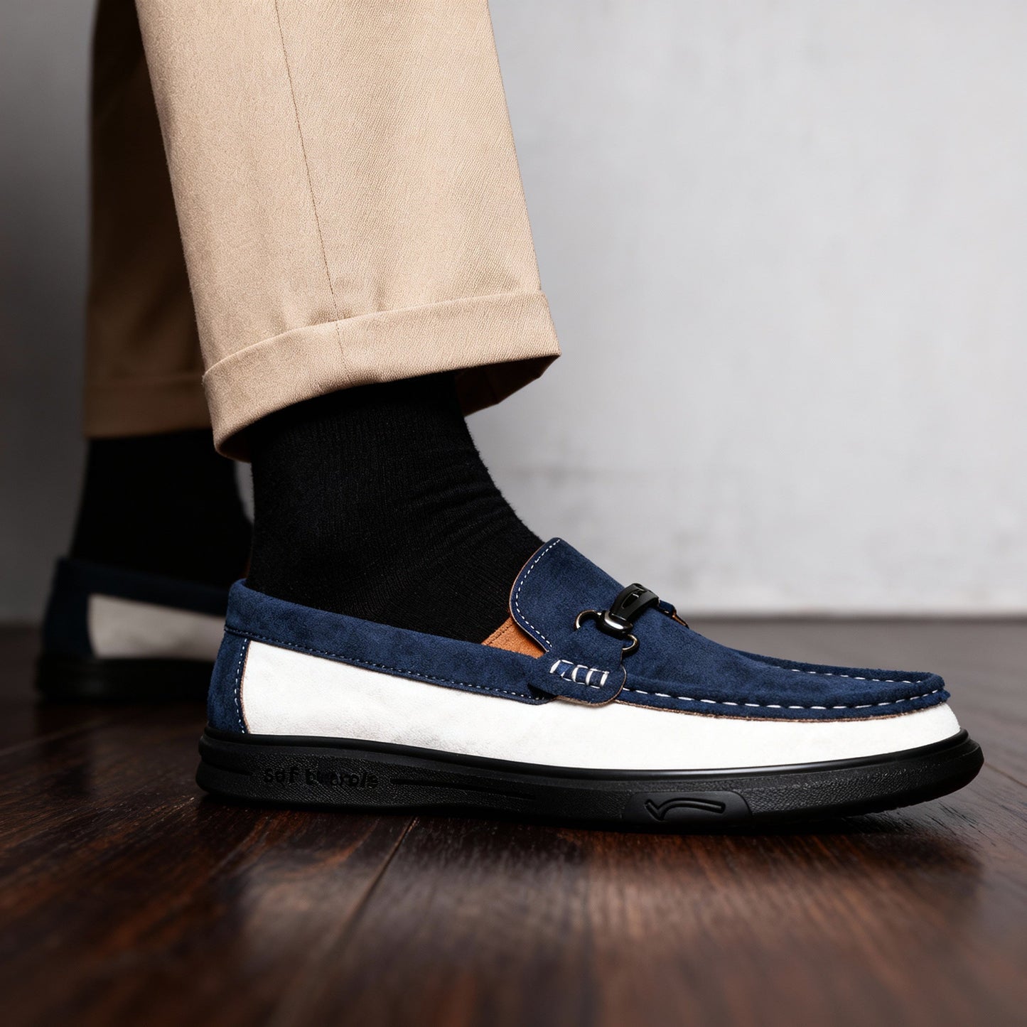 The Modernist Two-Tone Loafers