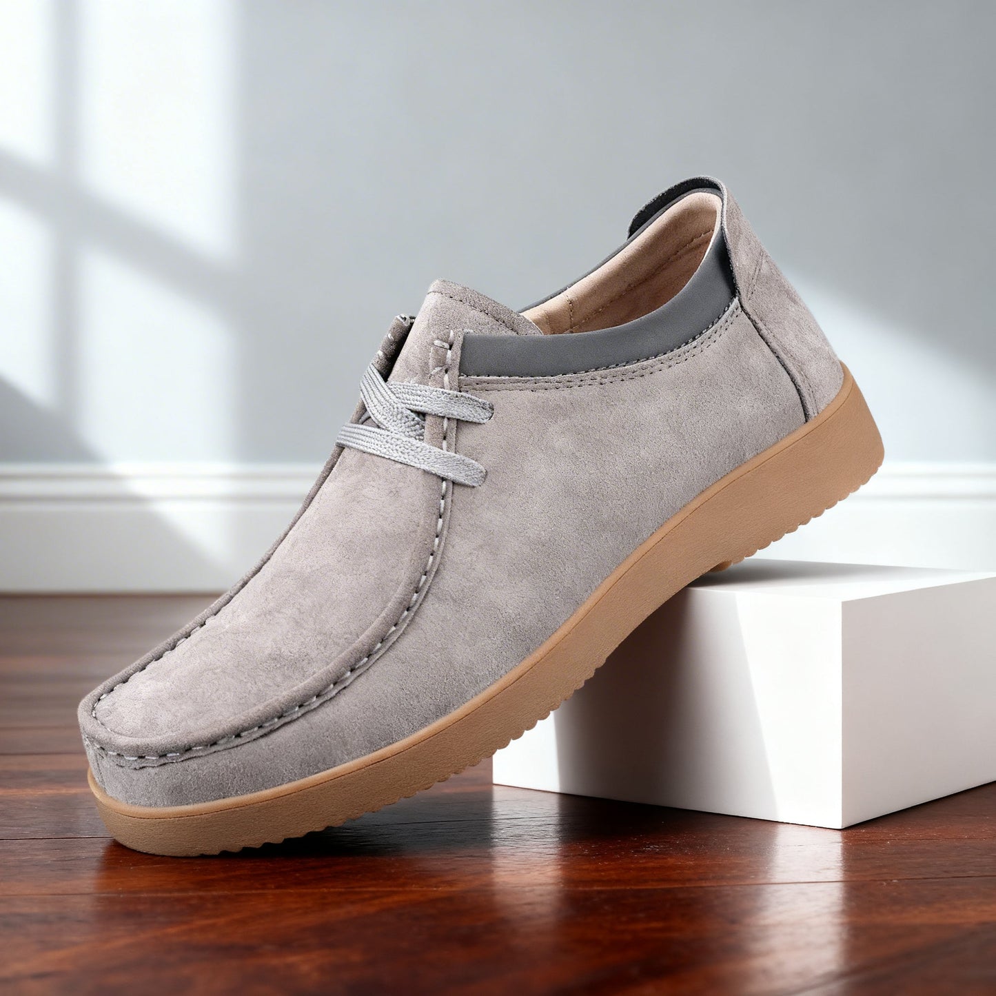 Le Nomade Suede Wallabee Lace Shoes