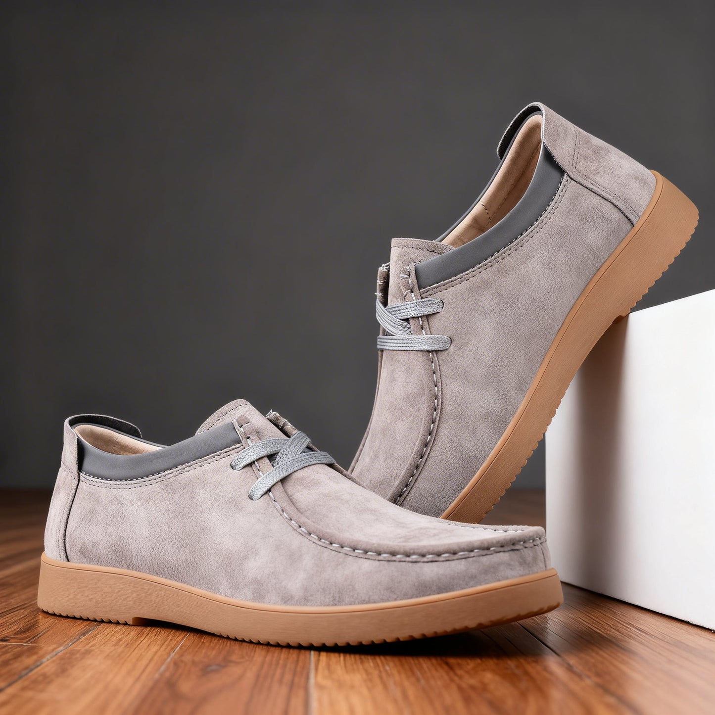 Le Nomade Suede Wallabee Lace Shoes