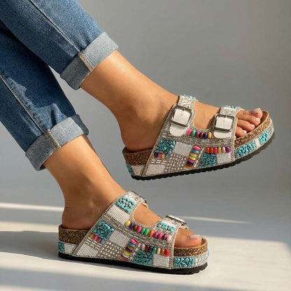 Camilla Beaded Mosaic Sandal