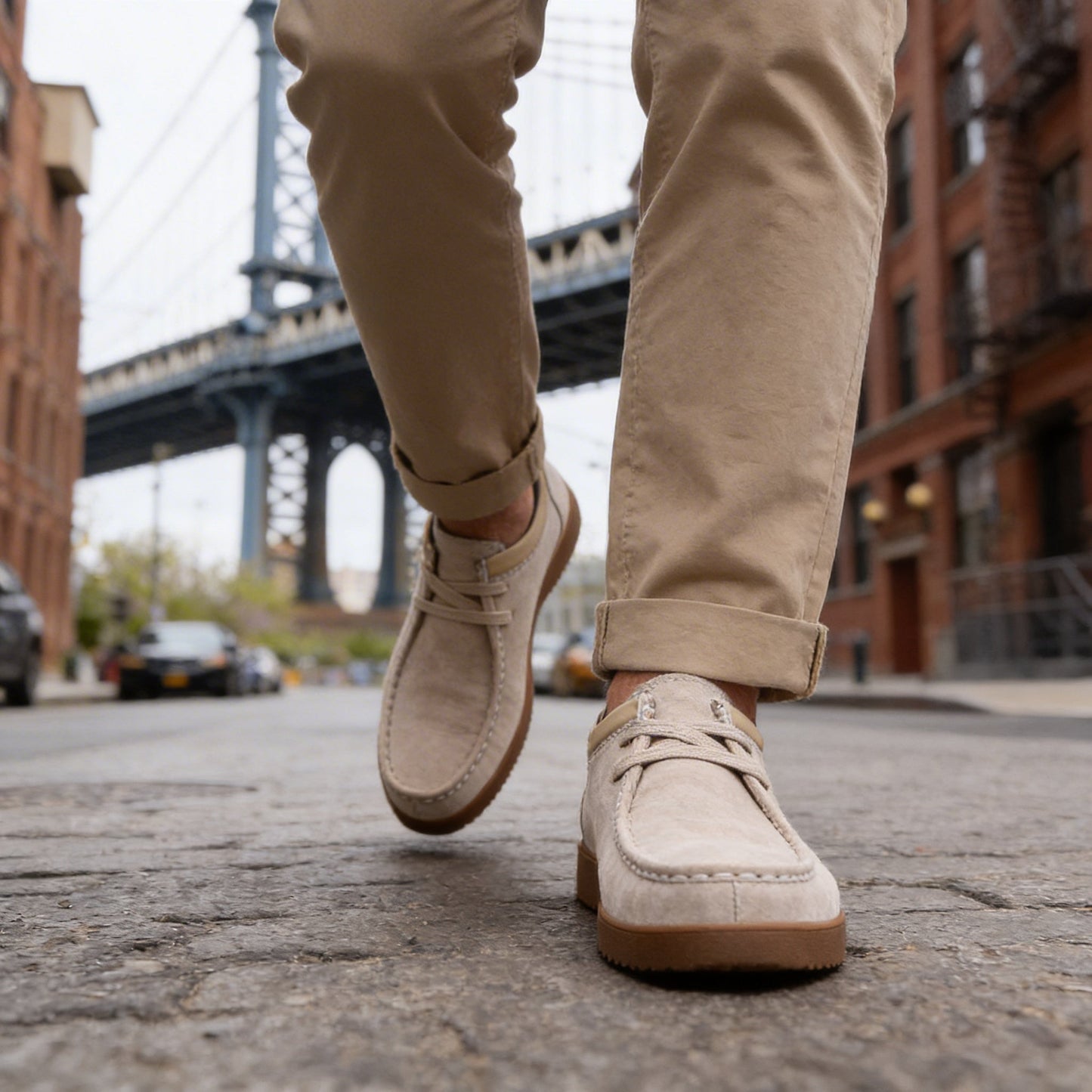 Le Nomade Suede Wallabee Lace Shoes