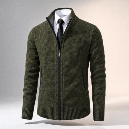 Brera Stand-Collar Cardigan