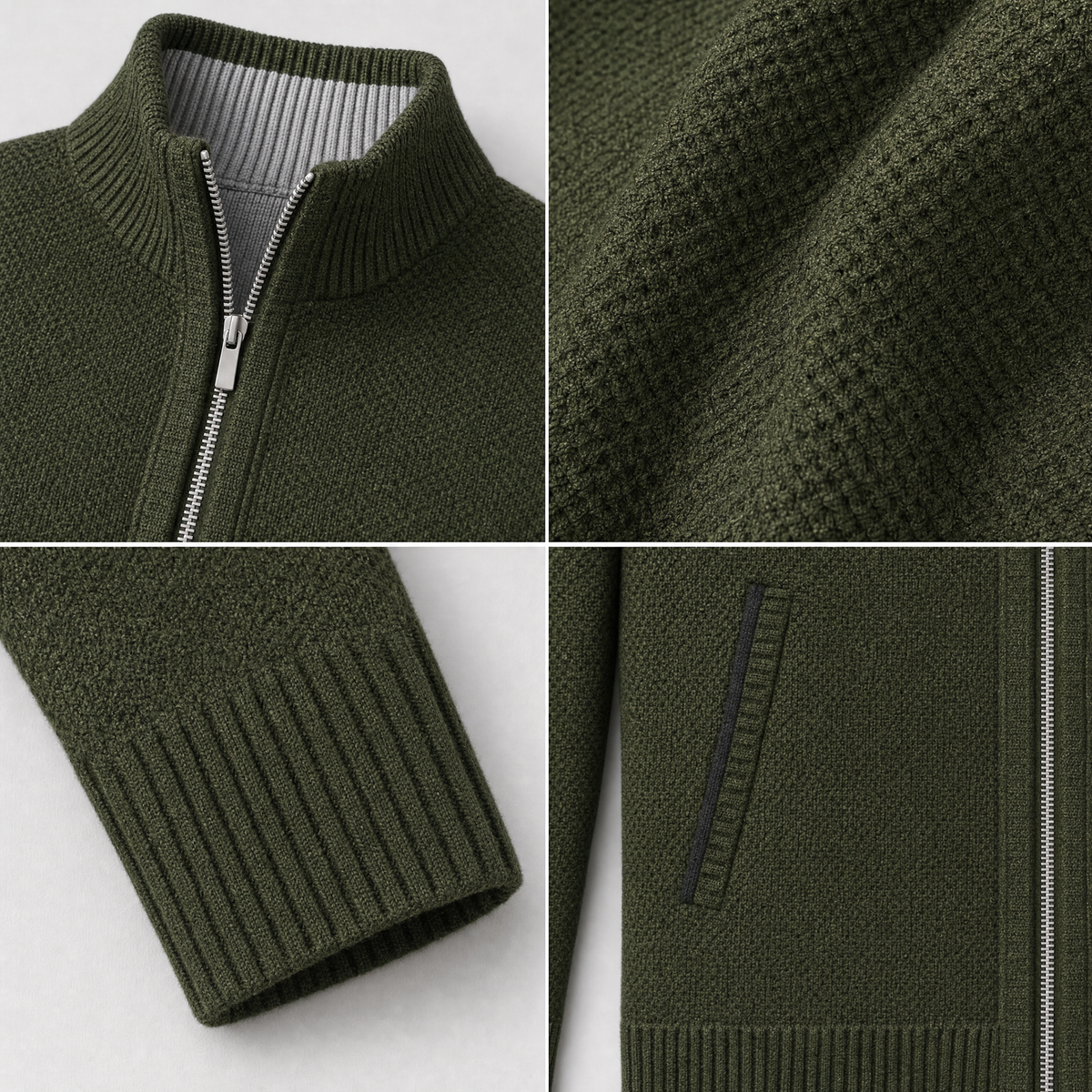Brera Stand-Collar Cardigan