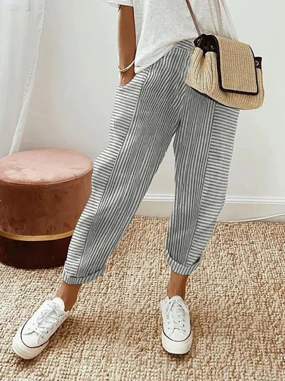 Portofino Stripe Crop Pant