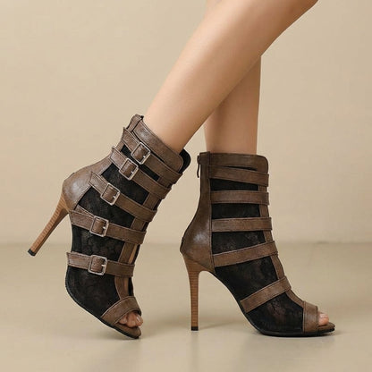 Aria Multi-Buckle Evening Boots