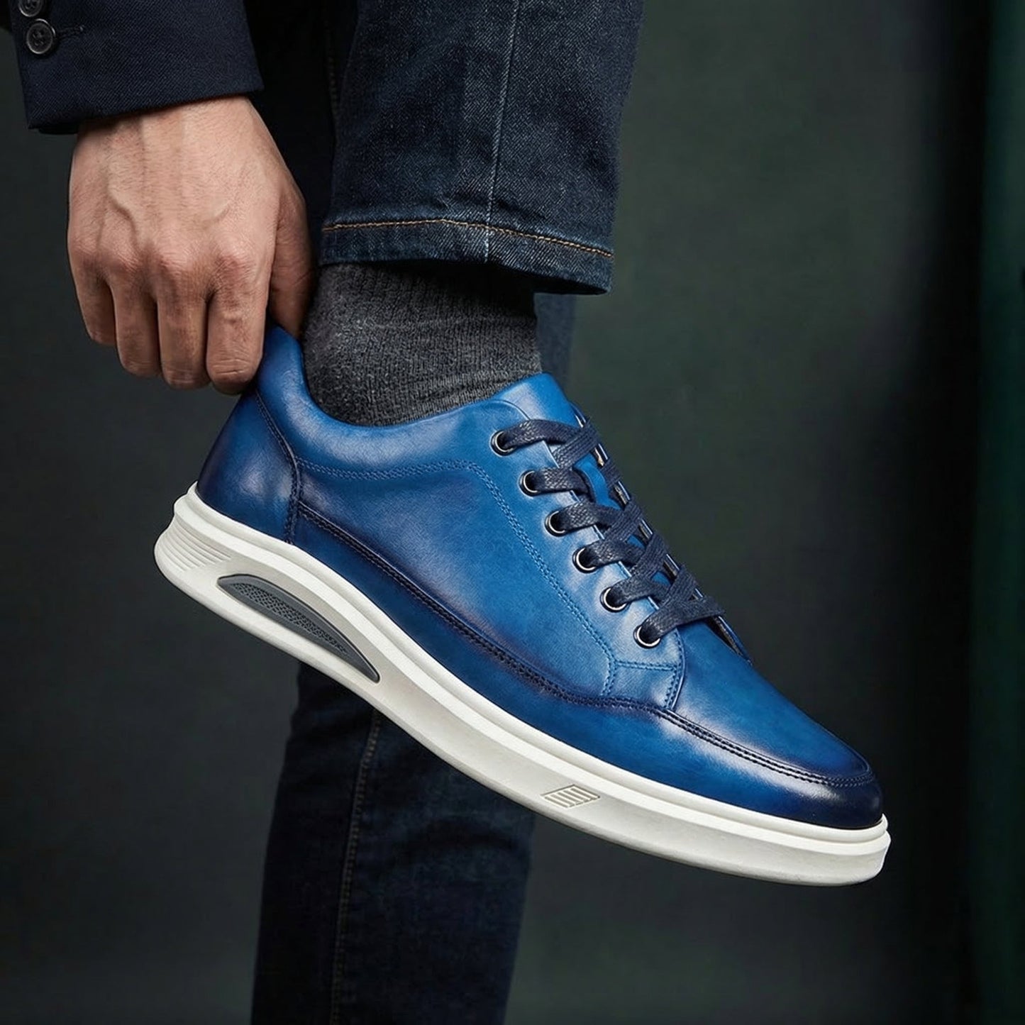 Indigo Patina Court Sneaker