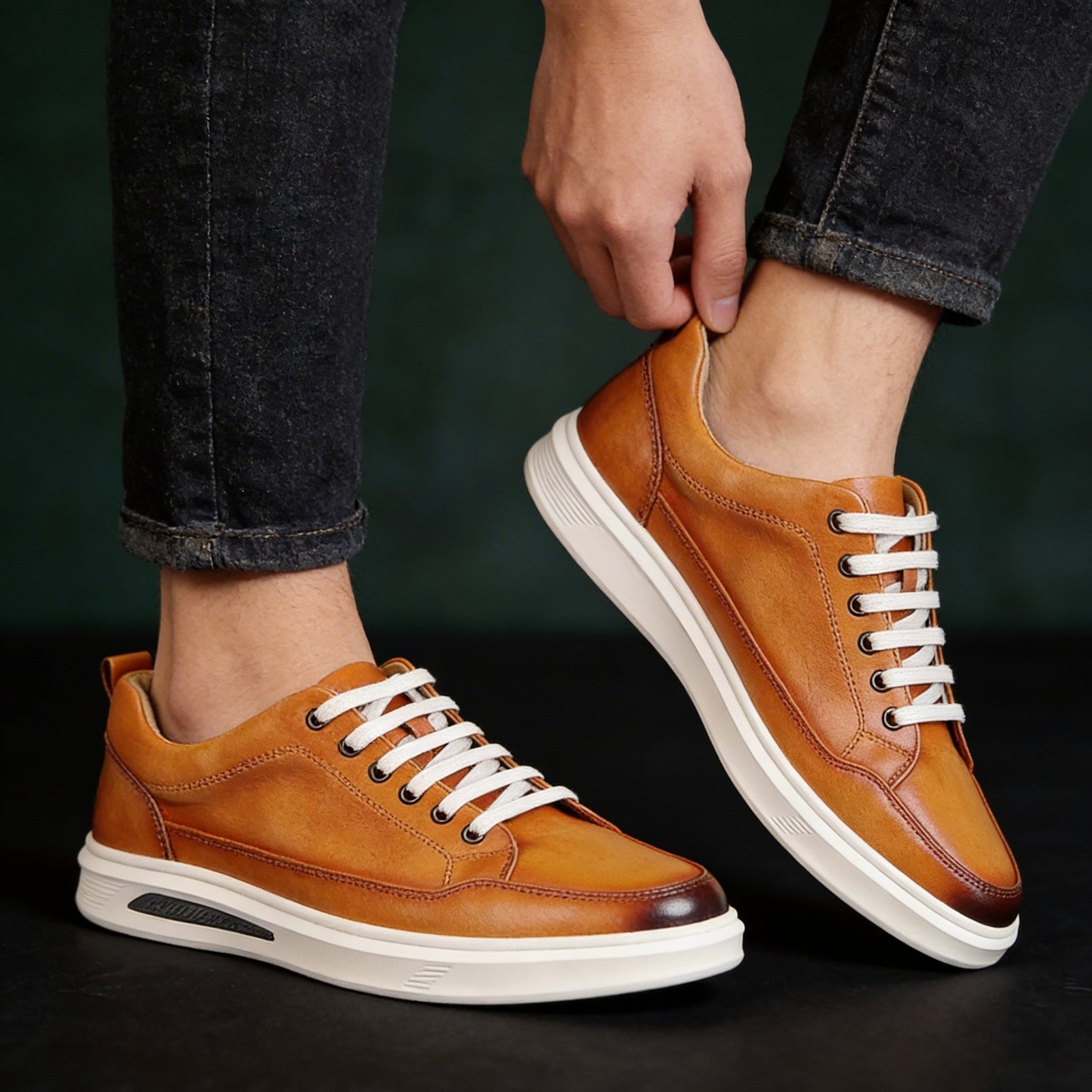 Indigo Patina Court Sneaker