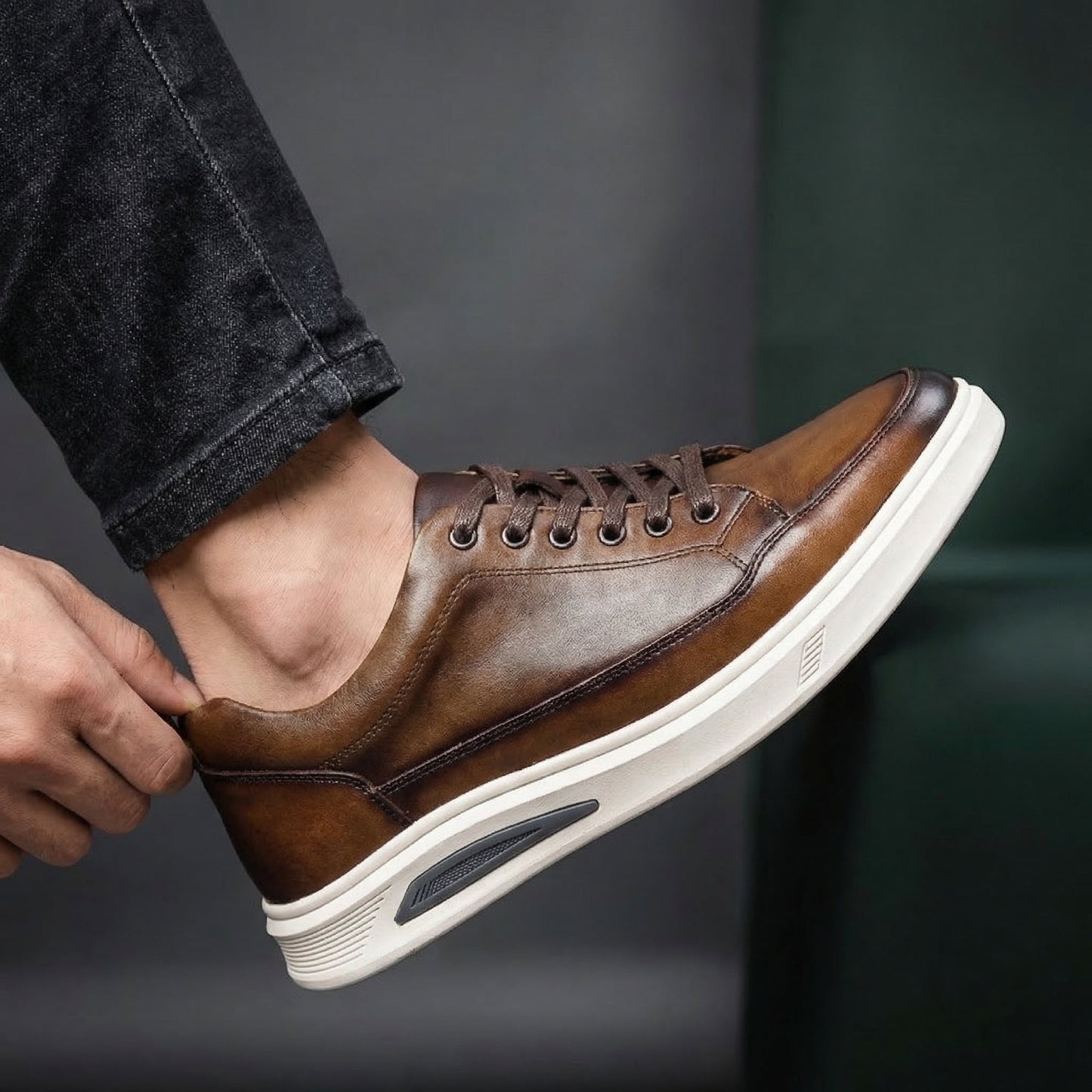 Indigo Patina Court Sneaker