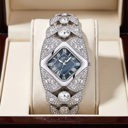 Aurore Solitaire Cuff Watch