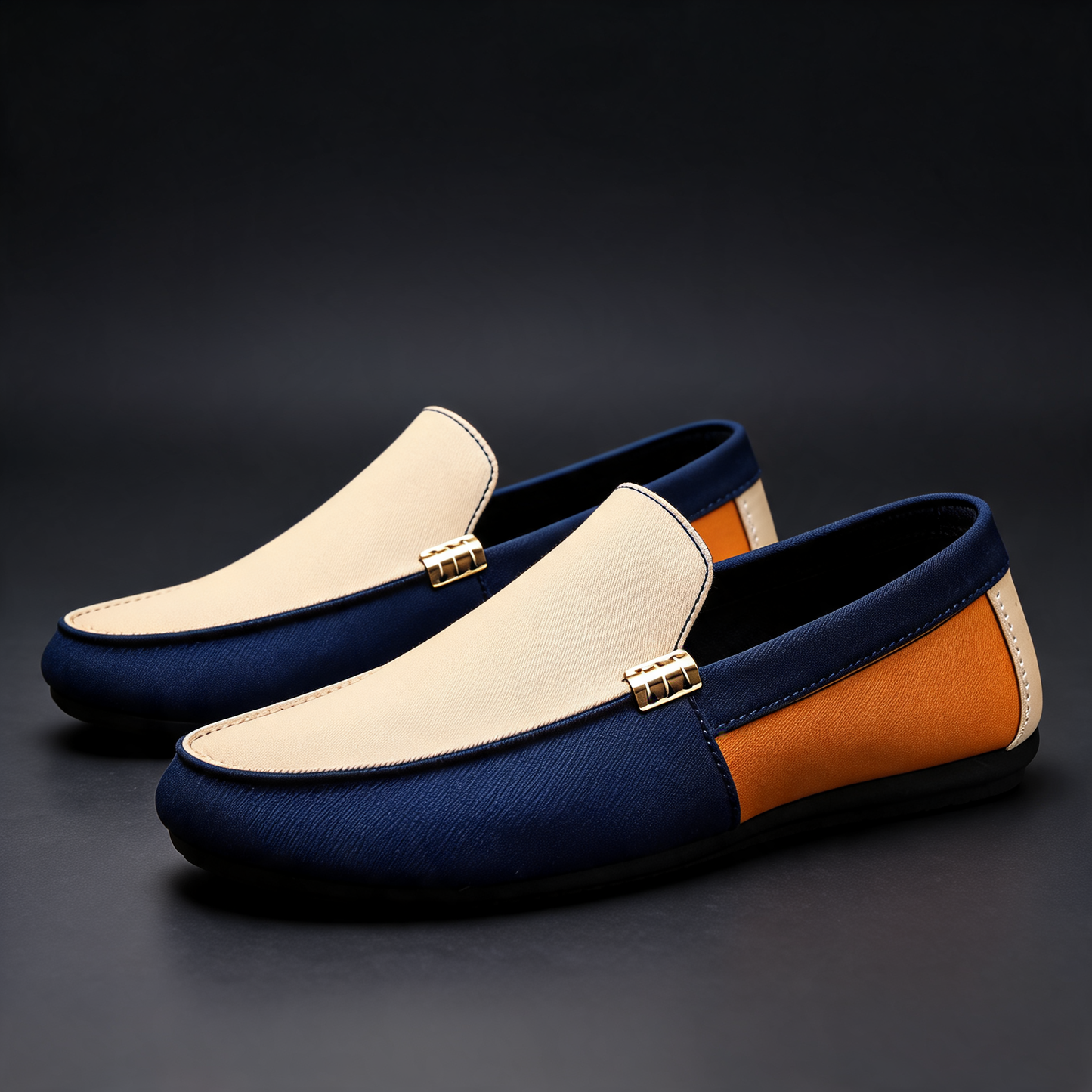 Monte Carlo Tri-Tone Suede Loafer